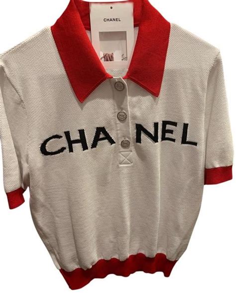 chanel polo shirt|authentic chanel shirt.